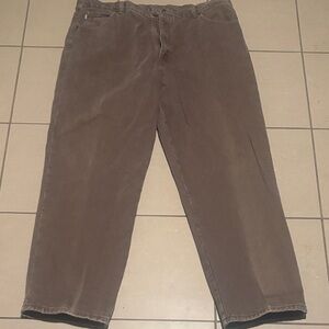 Vintage L.L.Bean Flannel Lined  Brown Pants 42x32